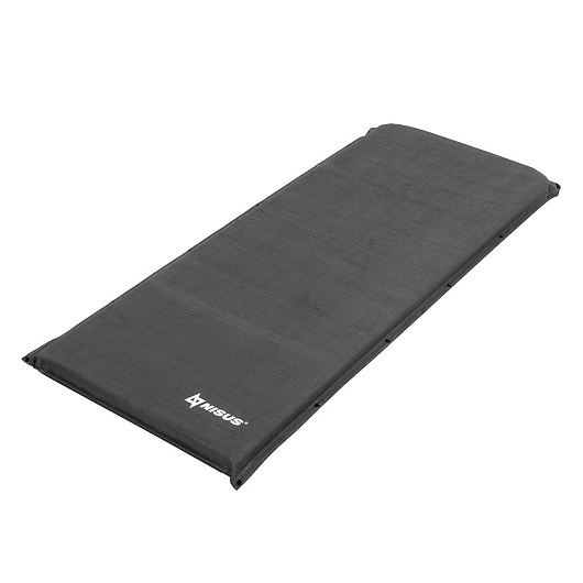Коврик самонадувающийся NISUS 200x81x8 флок серый (N-008-G)