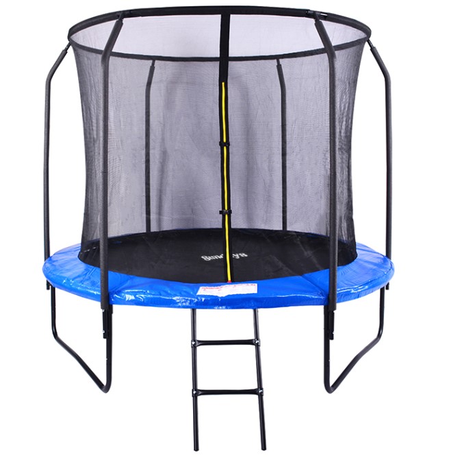 Батут Sundays JumpX 8FT с сеткой и лестницей (синий)