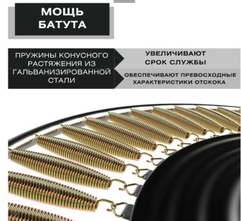 Батут PERFETTO SPORT ACTIVITY 8 (диаметр 2,4м синий)