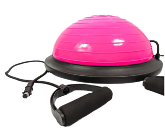 Балансировочная платформа AMETIST BOSU ball 45 см (розовый)