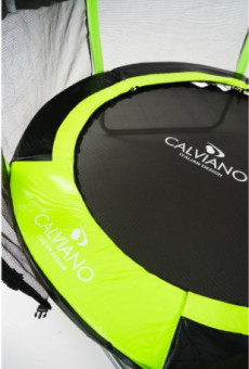 Батут пружинный с защитной сеткой Calviano 140 см - 4,5ft OUTSIDE master (зеленый)