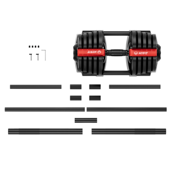 Набор регулируемый штанга+гантель HYFIT (40 кг)
