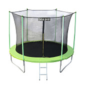 Батут Atlas Sport 252 см (8ft) с внутренней сеткой и лестницей GREEN