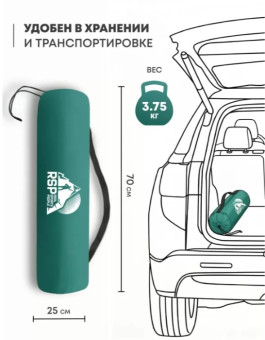 Самонадувающийся коврик RSP Velour 50 Auto (зелёный)