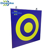 Щит для метания навесной Dinamika №1 ZSO-002264, 70x70 см (синий-желтый)