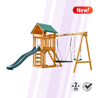 Детский игровой комплекс UNIX Kids (6 in 1, Dark Green)