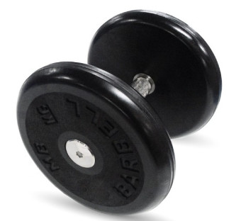 Гантель BARBELL "классик" (с вращающейся ручкой хром, 16 кг)