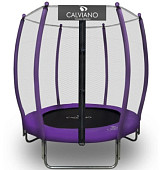 Батут пружинный с защитной сеткой Calviano 140 см - 4,5ft OUTSIDE master (фиолетовый)