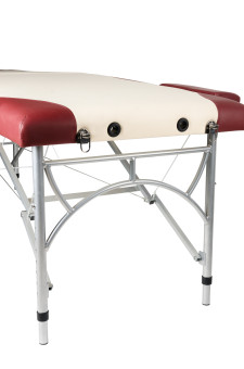 Массажный стол Atlas sport STRONG 3-с алюминиевый 70 см. Усиленный (бургунди-крем)