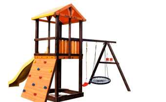 Игровой комплекс Perfetto sport «Pitigliano-5» + качели Паутина