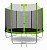 Батут Smile STG-374 с защитной сеткой и лестницей (зеленый)