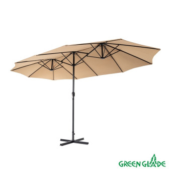 Зонт садовый Green Glade 4333 (светло-коричневый)