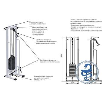 Реабилитационная рама Central Sport Pro, AR082.1х75