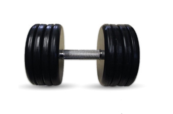 Гантель BARBELL "классик" (с вращающейся ручкой хром, 49 кг)
