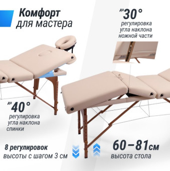 Массажный стол UNIX Premium Cream