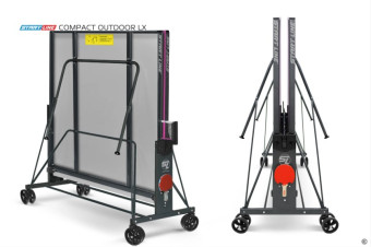 Стол теннисный Start Line Compact-2 LX Всепогодный (Черный)