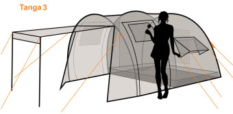 Палатка Canadian Camper TANGA 3 (зеленый)