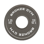 Диск калиброванный BRONZE GYM для пауэрлифтинга (1,25 кг)