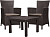 Комплект мебели Розарио балкон (Rosario balcony set, коричневый)