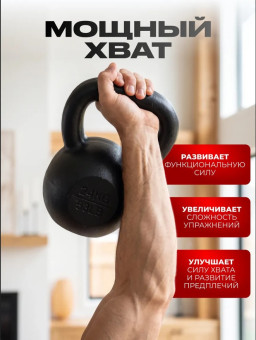 Гиря чугунная Central Sport (24 кг)