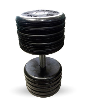 Гантель BARBELL "классик" (с вращающейся ручкой хром, 54 кг)