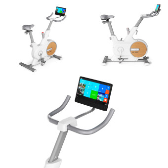 Велотренажер UNIX Fit MV-500T Wood (15,6 TFT') 