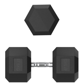 Гантели гексагональные обрезиненные UNIX Fit (47.5 кг, 2 шт)