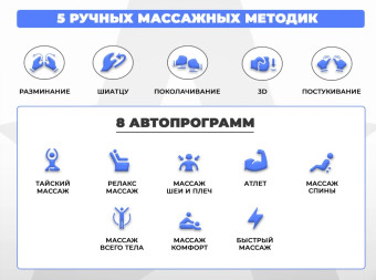 Массажное кресло DISCOVERY Business Edition (серый)