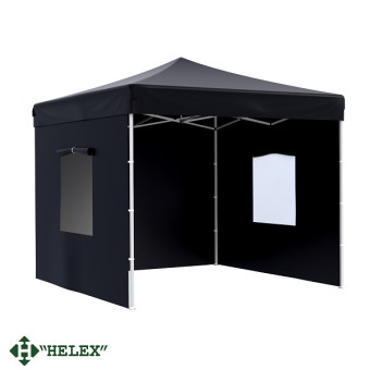 Тент-шатер быстросборный Helex 24332 3x3х3м полиэстер (чёрный)