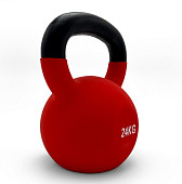 Гиря UNIX Fit виниловая 24 кг (красный)
