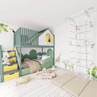 Детский спортивный комплекс Romana Next Pastel + 01.21.8.12.490.03.06-14 (Pastel)