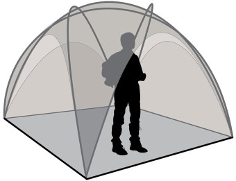 Тент-шатер CANADIAN CAMPER Space One (синий)