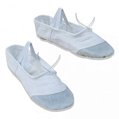 Балетки для танцев белые