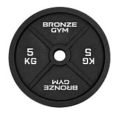 Диск олимпийский BRONZE GYM чугунный (5 кг)