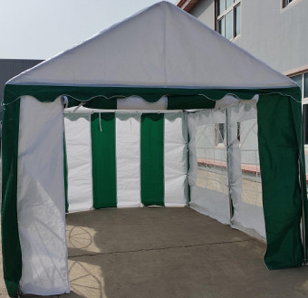 Торговая палатка Sundays Party 3x4 (белый-зеленый)