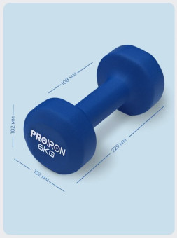 Гантели неопреновые PROIRON Г2060НЕО (2 шт по 6 кг)