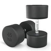 Гантели круглые обрезиненные UNIX Fit PRO (45 кг, 2 шт)