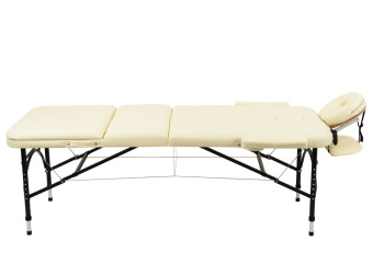 Массажный стол Atlas sport STRONG 3-с алюминиевый 70 см. Усиленный (бежевый)