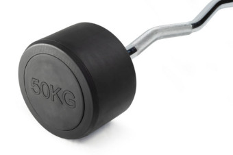 Штанга неразборная с изогнутым грифом VictoryFit VF-DX5500 (50 кг)