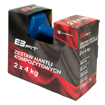 Композитный набор гантелей Eb-Fit (2x4кг)