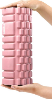 Набор для фитнеса Sundays Fitness Валик IR97435B + Коврик IR97506 (розовый, серый)