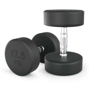 Гантели круглые обрезиненные UNIX Fit PRO (17.5 кг, 2 шт)