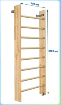 Шведская стенка Dinamika ZSO-003030, 300x80 см (щит.сосна)