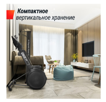 Гребной тренажер UNIX Fit PRO Air Magnetic Rower-X (черный)