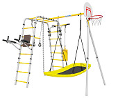 Дачный комплекс Romana Fitness, качели-лодка, 103.20.05 (серый-жёлтый)