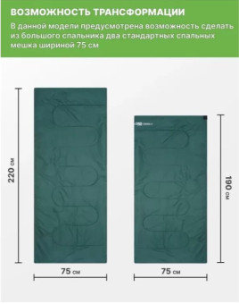 Спальный мешок RSP Family 350 DOUBLE (220x150см)