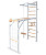 Детский спортивный комплекс PERFETTO SPORT PS-118 Scala in legno con rete (bianco-naturale)