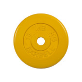 Диск обрезиненный "Barbell" d 51 мм (цветной, 15 кг)