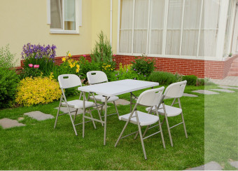 Стол складной пластиковый Angioletto (122 см)