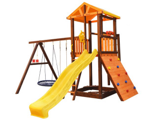 Игровой комплекс Perfetto sport «Pitigliano-8» + качели Паутина